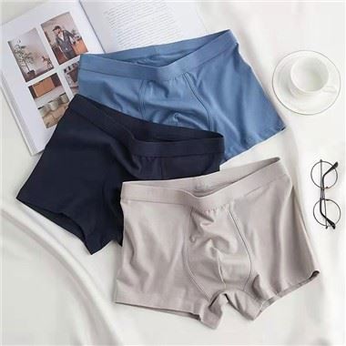 Đồ lót nam Boxers cơ bản bằng vải màu nude